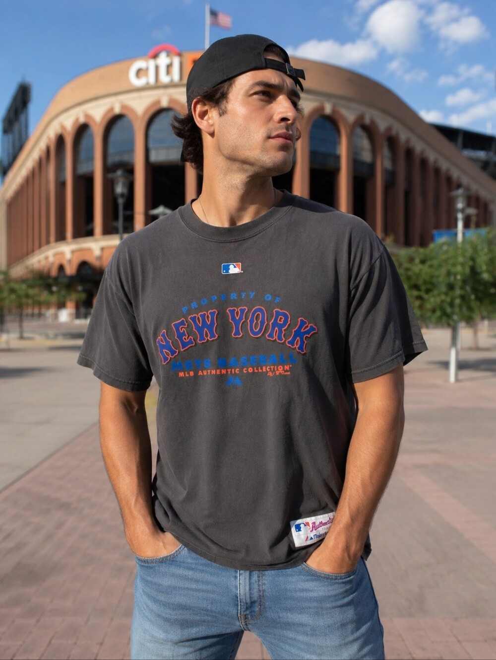 Majestic New York Mets Graphic Tee